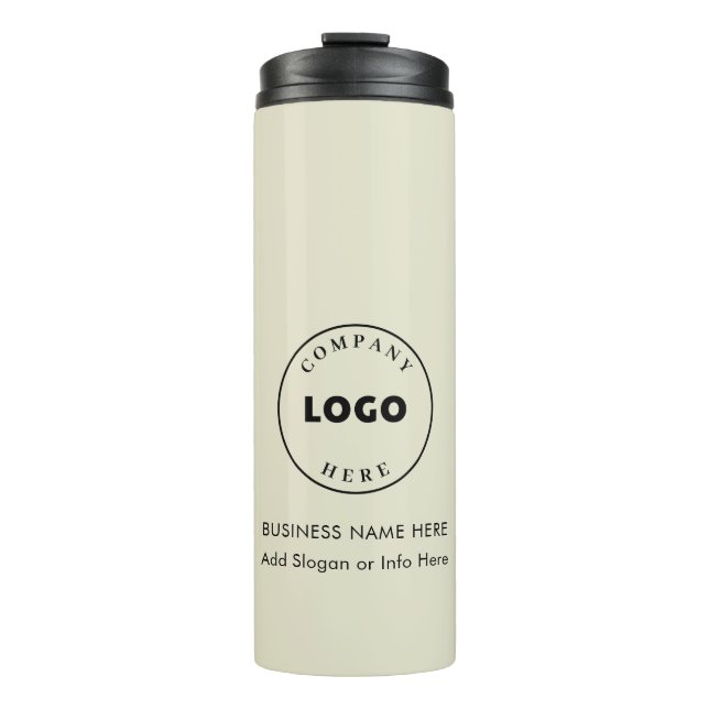 Business Logo Modern Employees Swag Thermal Tumbler (Front)