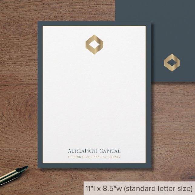 Business Logo Modern Luxury Custom Letterhead (Creator Uploaded)