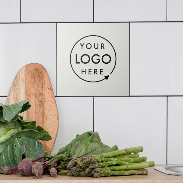 Business Logo | Modern Minimal Professional Grey Tile (Creator Uploaded)