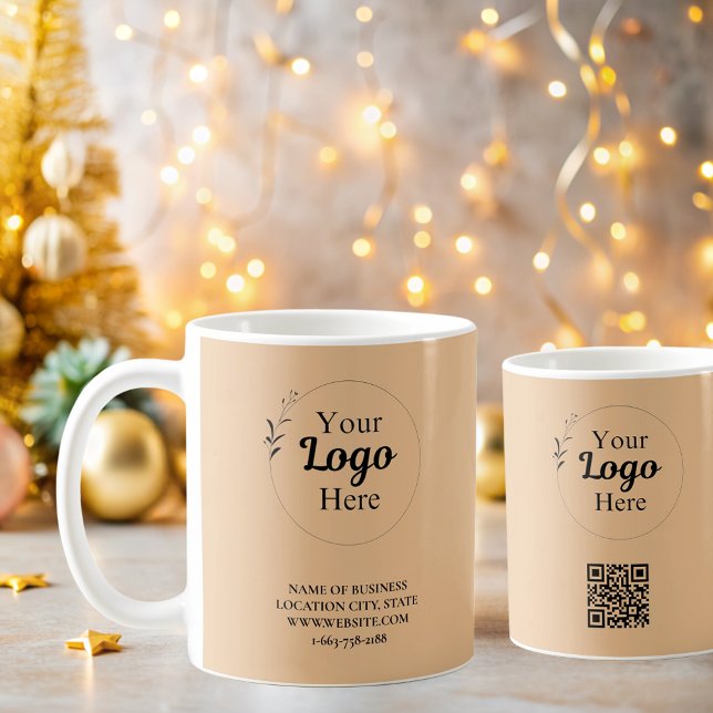 Business Logo modern orange  Coffee Mug (Creator Uploaded)
