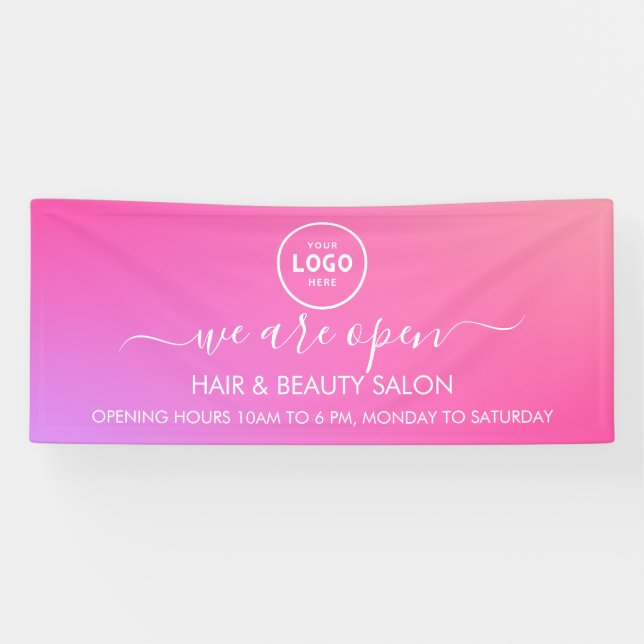 Business Logo Modern Professional 6' Banner (Horizontal)