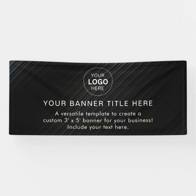Business Logo Modern Professional 6' Banner (Horizontal)