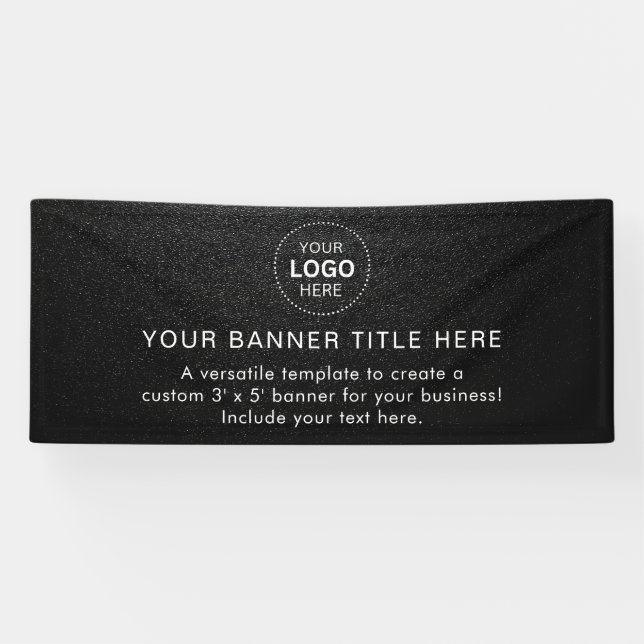 Business Logo Modern Professional 6' Banner (Horizontal)