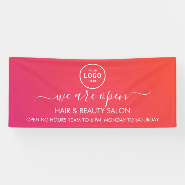 Business Logo Modern Professional 6' Banner (Horizontal)