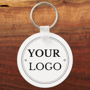 Business Logo Modern Professional Branded Key Ring