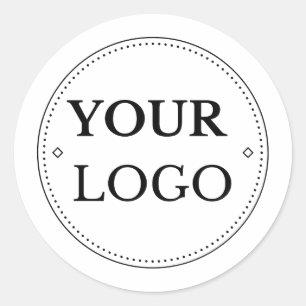 Business Logo Modern Professional  Classic Round Sticker