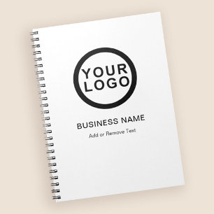 Business Logo Modern White  Notebook