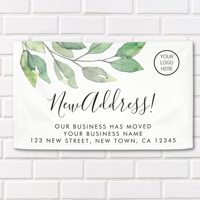 Business Logo Moving Announcement  Banner (Creator Uploaded)