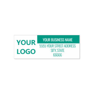 Business Logo Name Address Colour Stamp Template