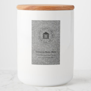 Business Logo Name Custom Food Container Label
