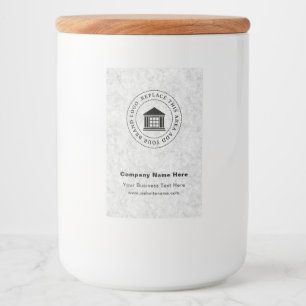 Business Logo   Name   Custom Food Container Label