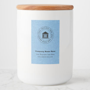 Business Logo Name Custom Food Container Label