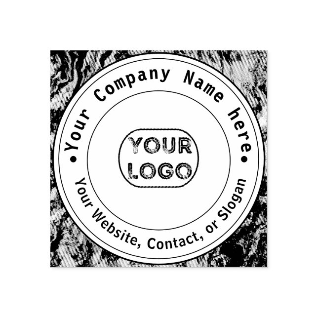 Business Logo Name Custom  Rubber Stamp (Imprint)