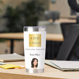 Business logo name signature photo brand colour insulated tumbler