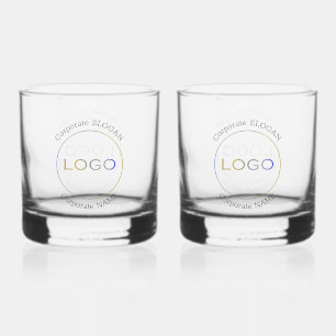 Business Logo Name Slogan Couple Elegant Whiskey Glass