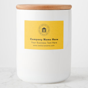 Business Logo Name Slogan Website Promotional Food Label
