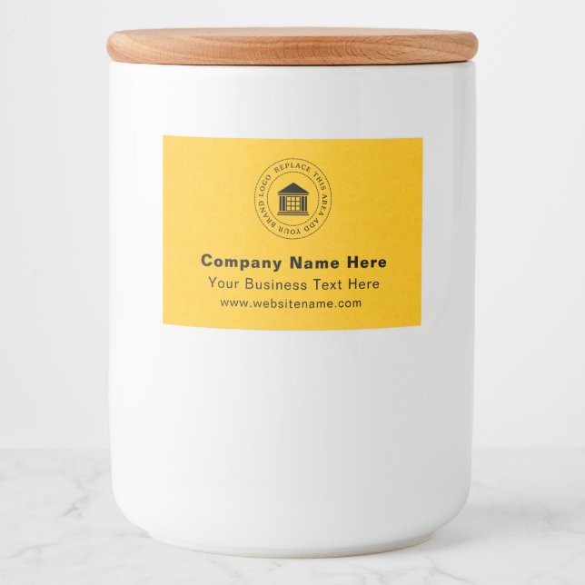 Business Logo | Name | Slogan Website Promotional Food Label (Front)