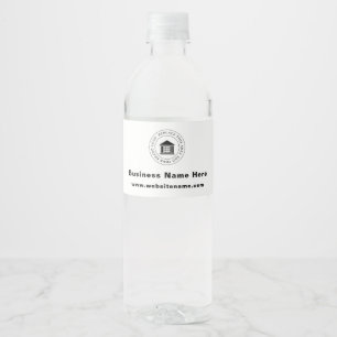 Business Logo   Name   Slogan  Website Promotional Water Bottle Label