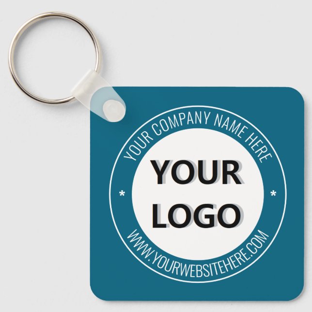 Business Logo Name Website Promotional Keychain (Front)