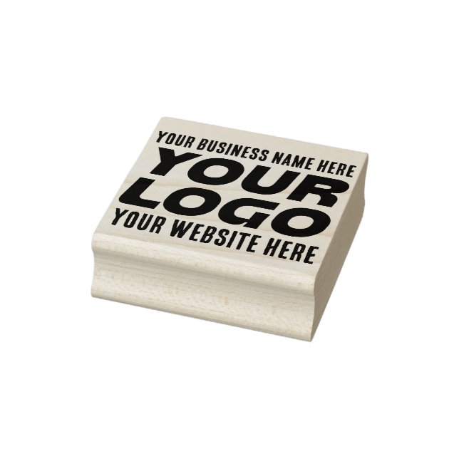 Business Logo, Name, Website, Slogan Rubber Stamp (Stamp)