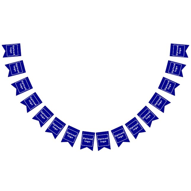 Business Logo on Blue Swallowtail Bunting Banner (All)