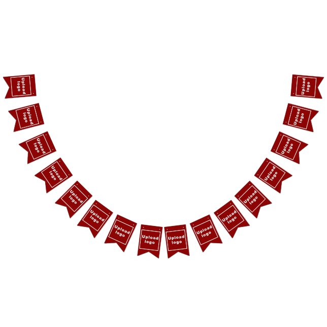 Business Logo on Red Swallowtail Bunting Banner (All)