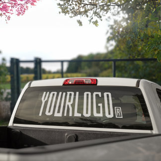 Business logo on Vinyl Car Truck Window Decal