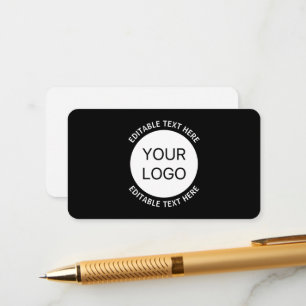 Business Logo or Any Image & Editable Text Enclosure Card