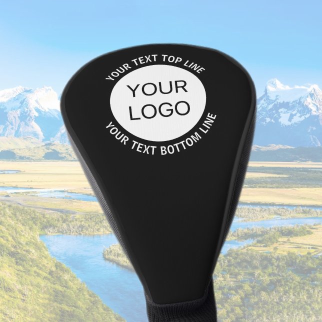 Business Logo or Any Image & Editable Text Golf Head Cover (Creator Uploaded)