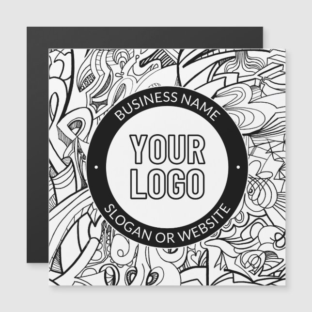 Business Logo or Design & Editable Text Template (Front/Back)