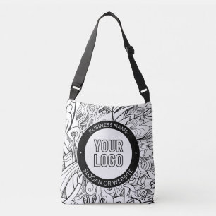 Business Logo or Design & Editable Text Template Crossbody Bag