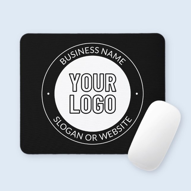 Business Logo or Design & Editable Text Template Mouse Mat (Creator Uploaded)