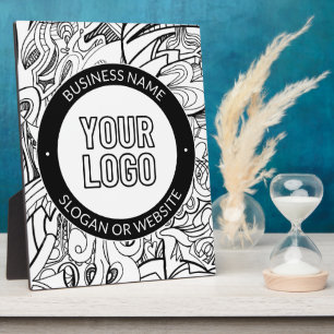 Business Logo or Design & Editable Text Template Plaque