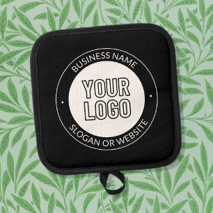 Business Logo or Design & Editable Text Template Pot Holder