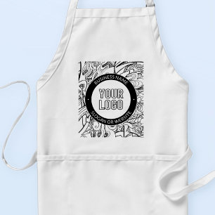 Business Logo or Design & Editable Text Template Standard Apron