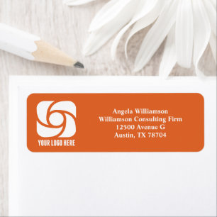 Business Logo Orange Company Return Address