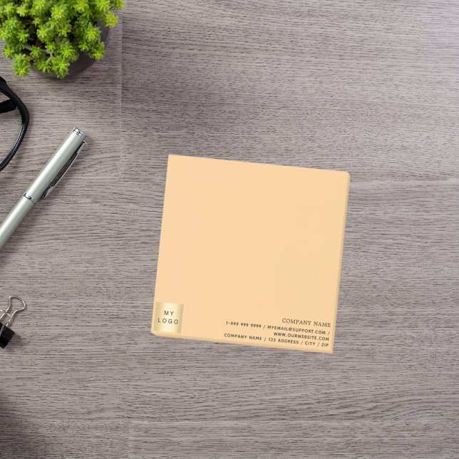 Business logo orange post-it notes (Creator Uploaded)