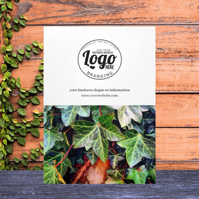 Business Logo & Photo Modern Trifold Brochure (business brochure)