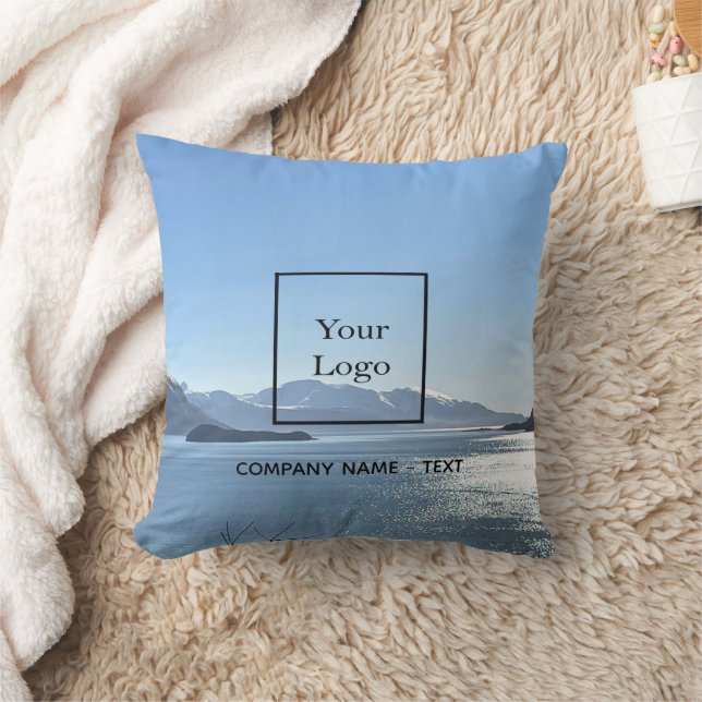 Business logo photo travel tourism cushion (Blanket)