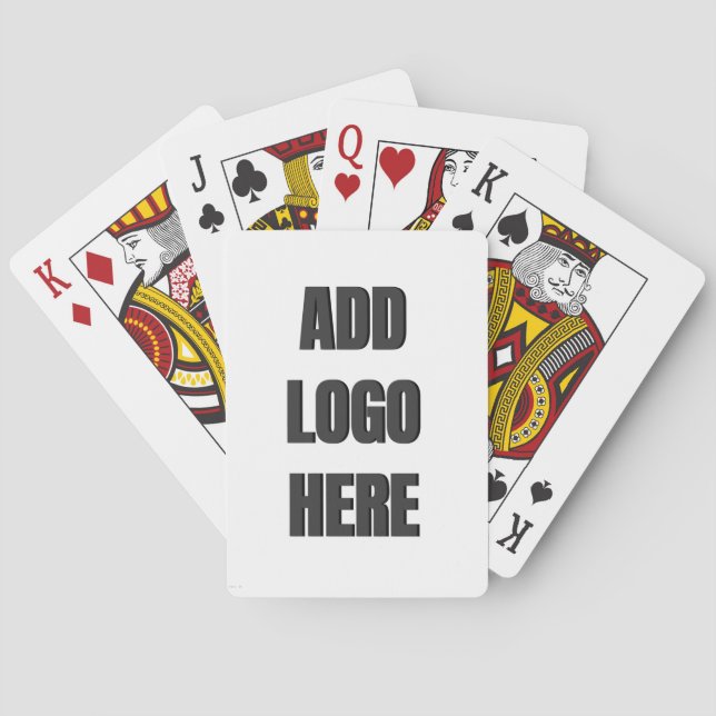 Business Logo Playing Cards  (Back)