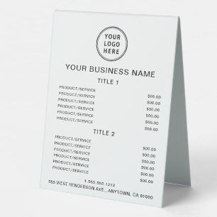 Business Logo Price List