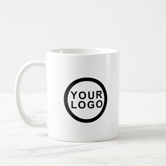 Business Logo Professional Brand White  Coffee Mug (Left)