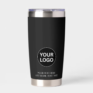 Business Logo Professional Custom Black Insulated Tumbler