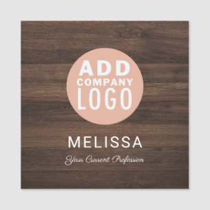 Business Logo Professional Magnetic Staff Custom Name Tag