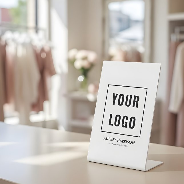 Business Logo Professional Simple Pedestal Sign (Creator Uploaded)