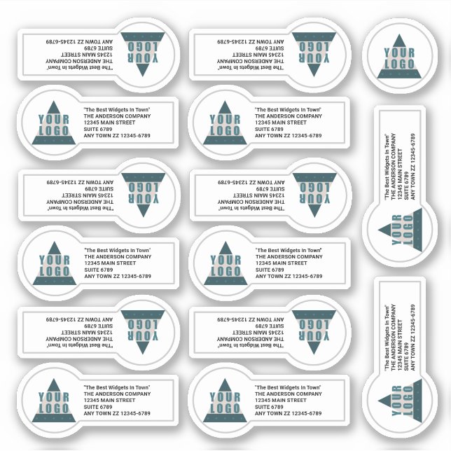 Business Logo Promo Address 14 Contour Cut Vinyl (Front)