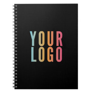 Business Logo Promotional Black Notebook