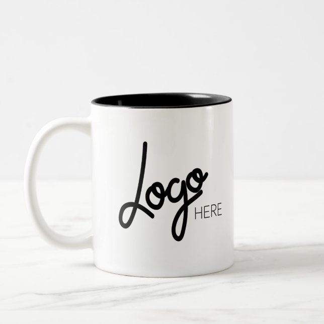 Business Logo Promotional Brand Coffee Mug (Left)