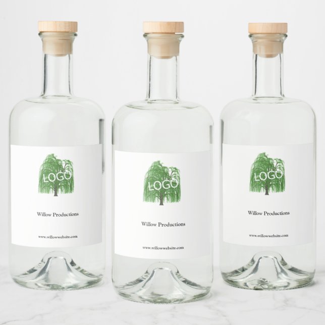 Business Logo Promotional Company Liquor Bottle Label (Bottles)