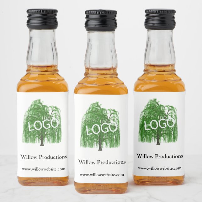 Business Logo Promotional Company Mini Liquor Bottle Label (Bottles)